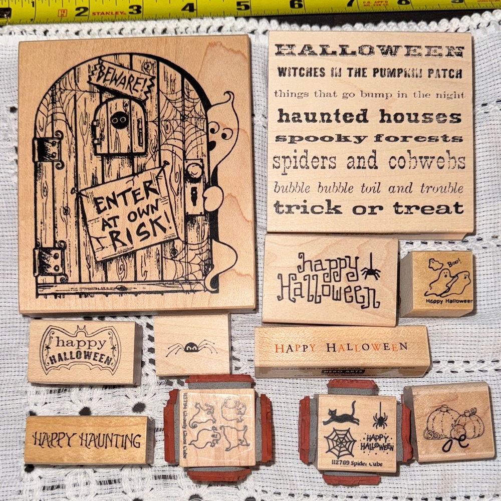 Halloween Rubber Stamp Set
